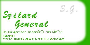 szilard general business card